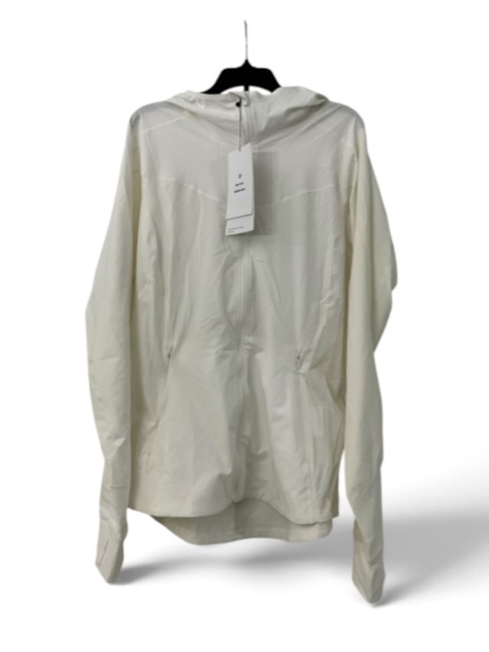 lululemon athletica Light Cream Hooded Jacket sz 10